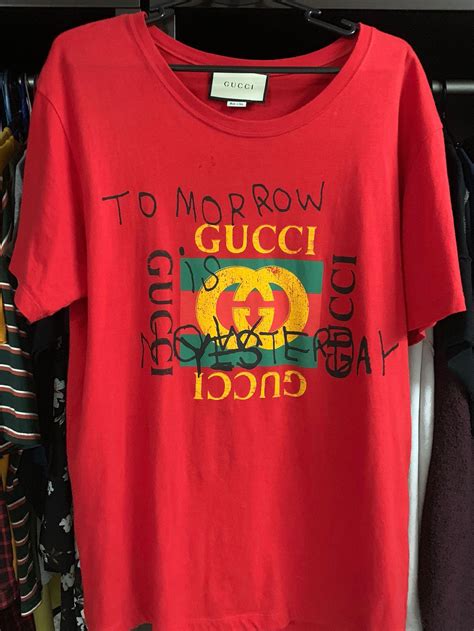 gucci tomorrow is now yesterday shirt|Gucci slogans meaning.